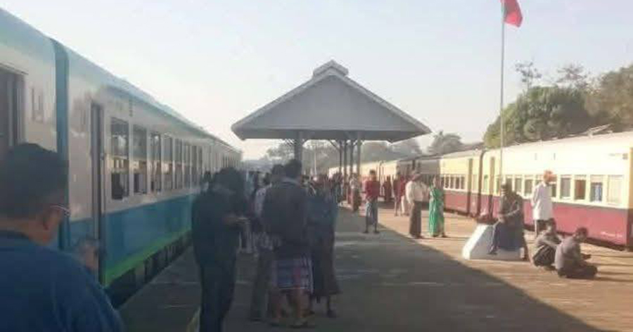 ပဲခူးတိုင်းအတွင်း တိုက်ပွဲအခြေအနေကြောင့် အဝေးပြေး ရထားခရီးစဥ်များ ဖျက်သိမ်း