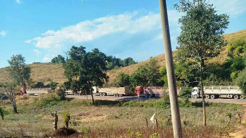 နမ့်လန်တွင် စစ်ကောင်စီက ကွင်းလမ်းများအထိ တရုတ်သွင်းကုန်များကို လိုက်ဖမ်း