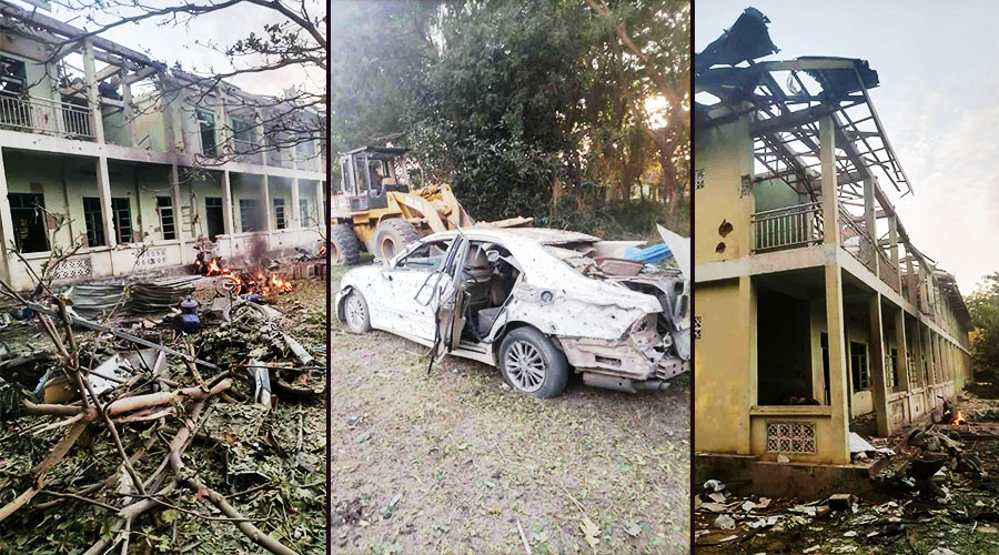 ဒီပဲယင်းမြို့နယ်၌ စာသင်ကျောင်းကို စစ်တပ်က ဗုံးကြဲ၊ ပြည်သူ ၁ ဦး ဒဏ်ရာရ