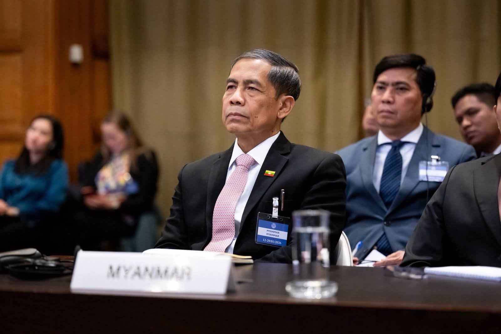 လူမျိုးတုံးသတ်ဖြတ်မှုဖြင့် ICJ တရားရုံးကြားနာမှုအပေါ် စစ်ကောင်စီ တုံ့ပြန်