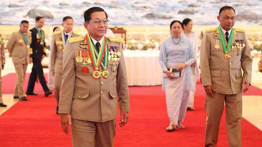 ဒေသတည်ငြိမ်ဖွံ့ဖြိုးရေး နှောင့်နှေးအောင် တိုင်းရင်းသားလက်နက်ကိုင်များ လုပ်နေဟု စစ်ခေါင်းဆောင် စွပ်စွဲ