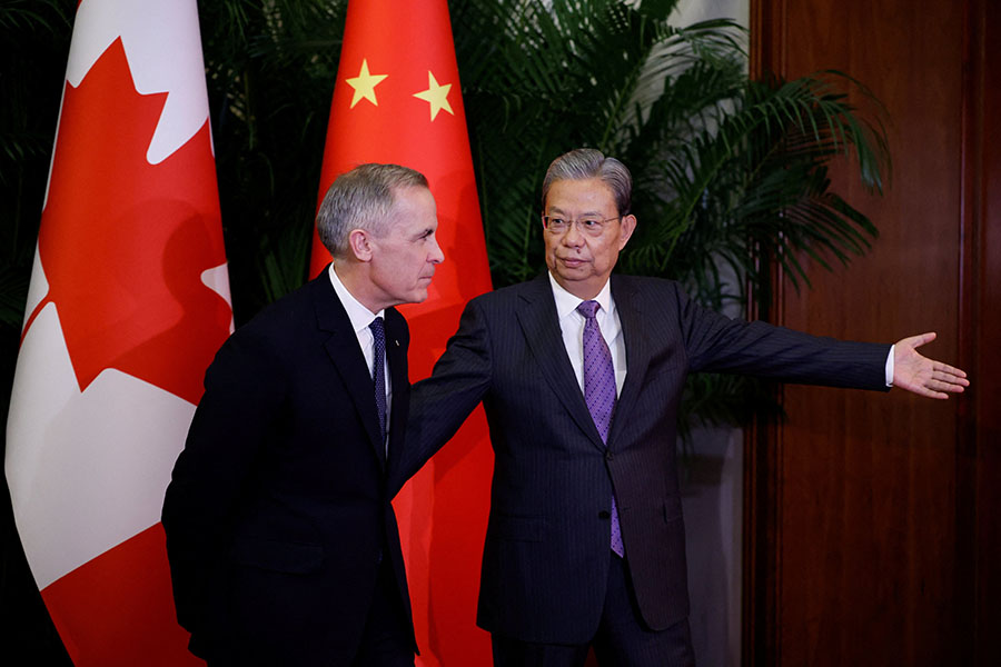 ကနေဒါဝန်ကြီးချုပ် မာ့ခ်ကာနေး တရုတ်နိုင်ငံသို့ ရောက်ရှိ
