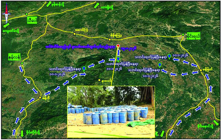 တရုတ်သတင်းပေးမှုကြောင့် SSPP /SSA ထိန်းချုပ်နယ်မြေ၌ မူးယစ်ဆေးဝါးများထပ်မိ