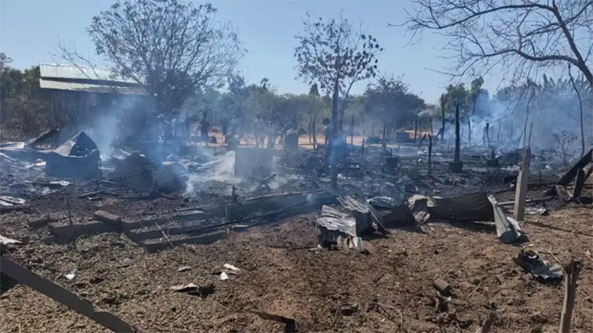 ဒီပဲယင်းမြို့နယ်ကို စစ်တပ်က လေကြောင်းတိုက်ခိုက်၊ ပြည်သူ ၂ ဦး သေဆုံး