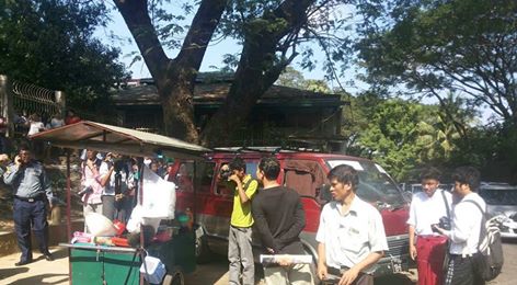 လႈိင္ၿမိဳ႕နယ္ ကိုရီးယားအကင္ဆုိင္တြင္ ဂက္စ္မီးဖုိေပါက္ကြဲ (ဓာတ္ပုံ)