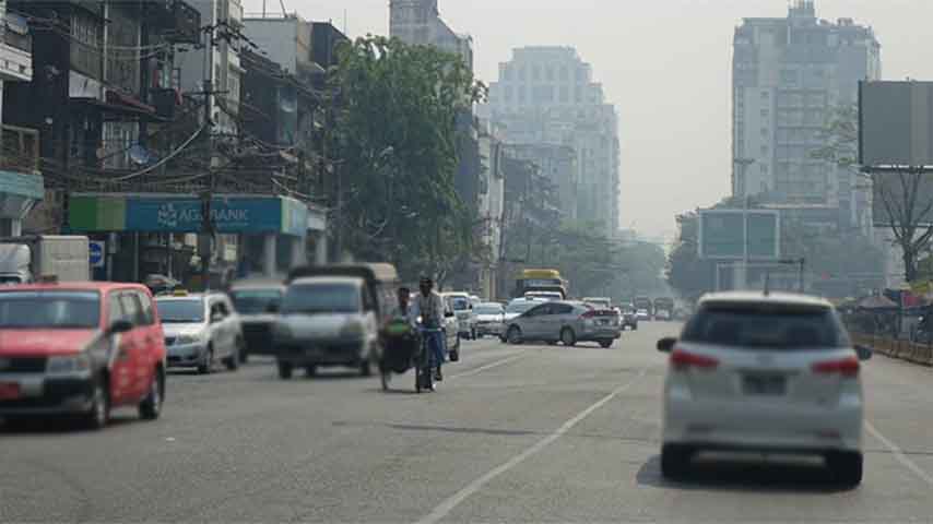 ရန်ကုန် လေထုညစ်ညမ်းမှုက ကျန်းမာရေးထိခိုက်နိုင်ခြေရှိနေ