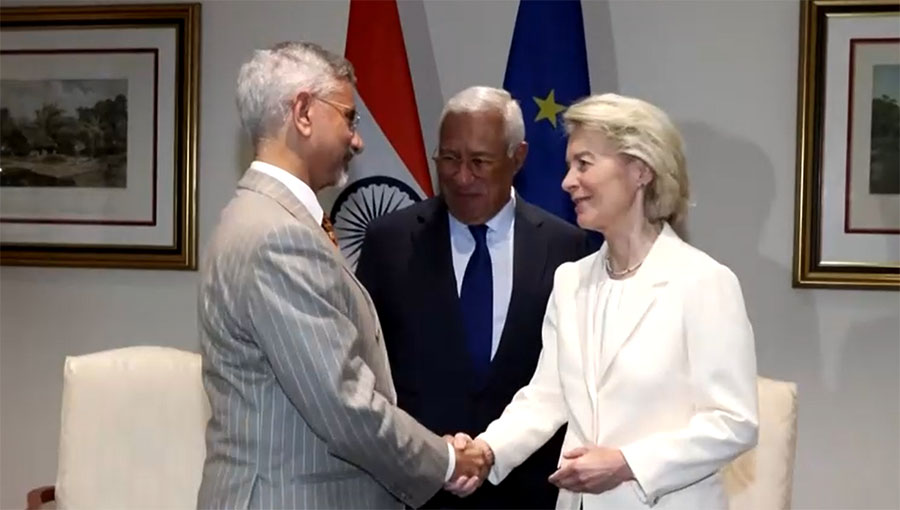 EU ခေါင်းဆောင်များနှင့် အိန္ဒိယနိုင်ငံခြားရေးဝန်ကြီး တွေ့ဆုံ
