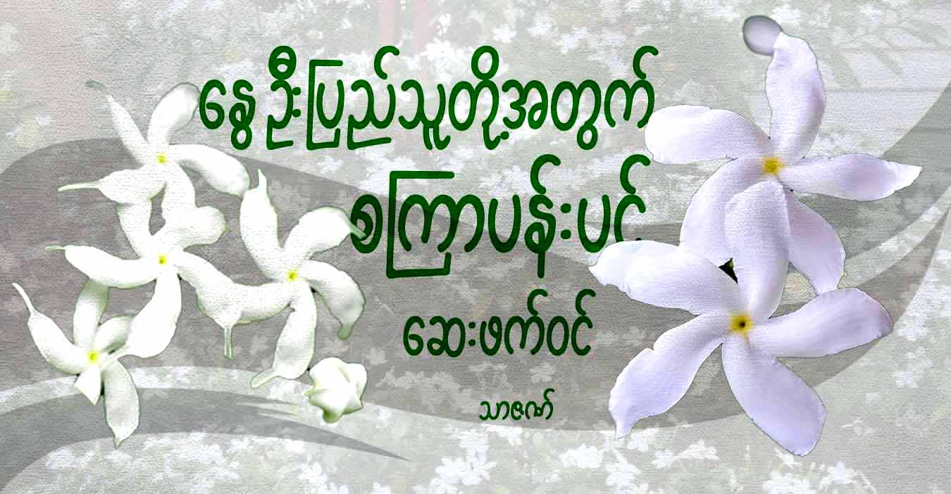 နွေဦးပြည်သူတို့အတွက် စကြာပန်းပင် ဆေးဖက်ဝင်