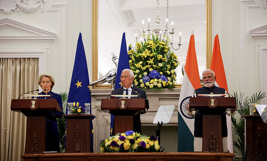 ဥရောပ-အိန္ဒိယ ကုန်သွယ်ရေးသဘောတူညီချက် ရရှိ