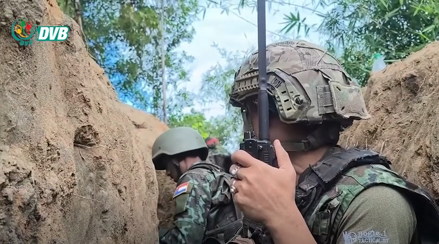 မြဝတီမြို့တောင်ဘက် ဝေါလေလမ်းပိုင်းတွင် စစ်တပ်နှင့် KNLA တိုက်ပွဲပြင်းထန်