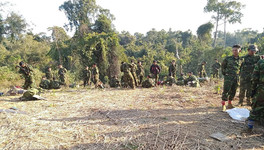 ကန့်ဘလူ ကိုးတောင်ဘို့တပ်စခန်းကို AA နှင့် ပူးပေါင်းတပ်များ သိမ်း