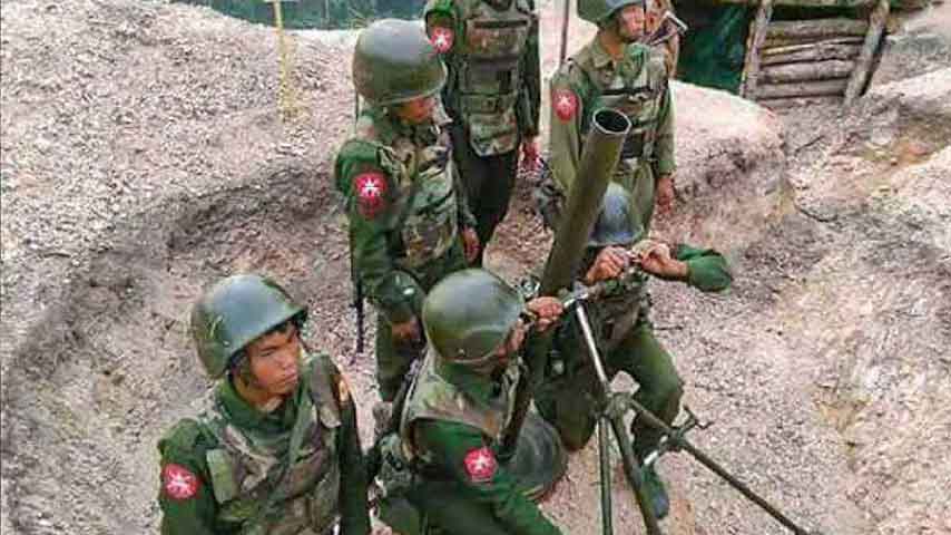 ပုဏ္ဏားကျွန်းနှင့် ရသေ့တောင်မြို့နယ်တို့ကို စစ်ကောင်စီ နေ့စဉ် လက်နက်ကြီးများဖြင့် ပစ်ခတ်