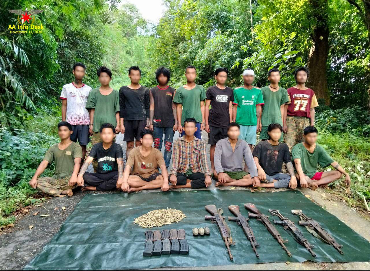 နတ်ရေကန်ကို ထိုးစစ်ဆင်နေသည့် စစ်ကောင်စီတပ်ဖွဲ့ဝင်အချို့ AA ထံ အလင်းဝင်