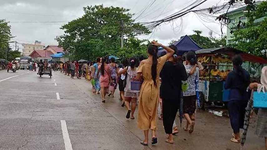 စစ်တပ်က အလုပ်သမားအရေး လှုပ်ရှားသူများကို ဖိအားပေး ခြိမ်းခြောက်နေ