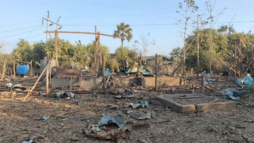 မြိုင်မြို့နယ်ကို စစ်တပ်က ဗုံးကြဲသဖြင့် ပြည်သူ ၃ ဦး ဒဏ်ရာရ
