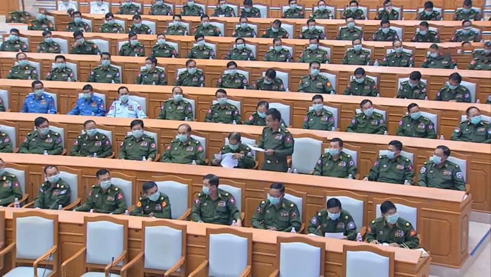 ပြည်သူ ရွေးကောက်ခြင်းမရှိဘဲ လွှတ်တော်တက်မည့် စစ်တပ်ကိုယ်စားလှယ်စာရင်း ထုတ်ပြန်