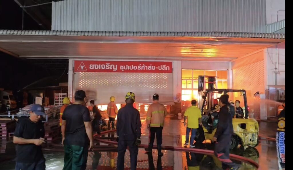 ထိုင်းကုန်လှောင်ရုံမီးလောင်ပြီး ဘတ် သန်း ၆၀ ဖိုးဆုံးရှုံး