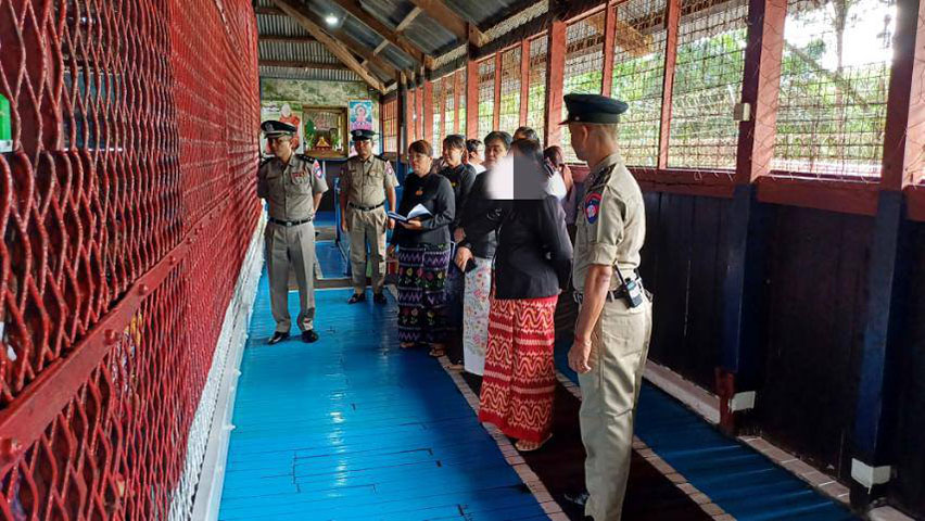 အမျိုးသမီးဝန်ထမ်းကို အဓမ္မကျင့်ရန် ကြံစည်မှုဖြင့် ဖျာပုံထောင်ပိုင် စစ်ဆေးခံနေရ