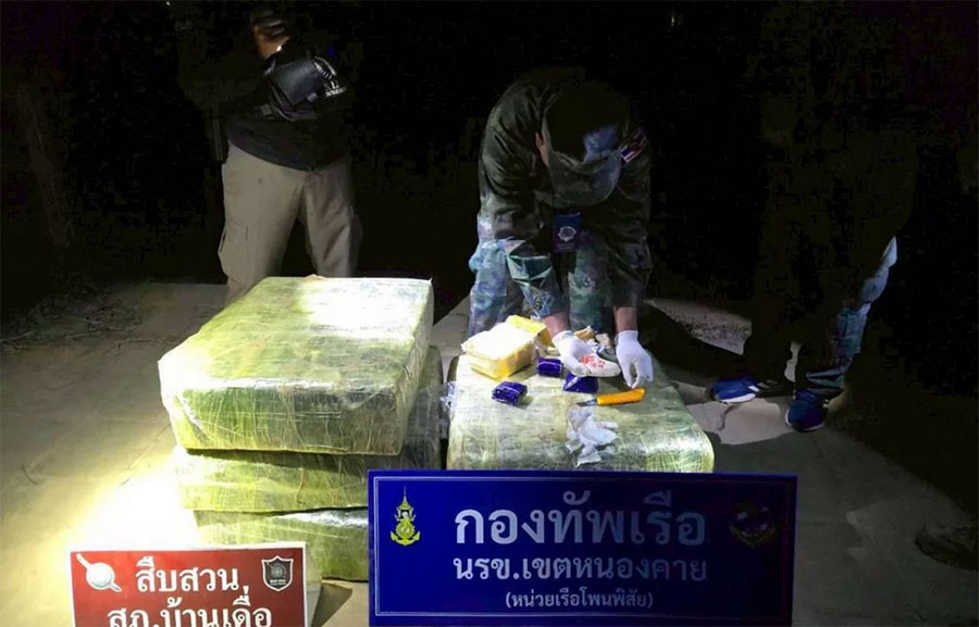 မဲခေါင်မြစ်ကမ်းဘေးတွင် စိတ်ကြွဆေး ၂ ဒသမ ၃ သန်း ထိုင်းရေတပ် သိမ်းဆည်းရမိ