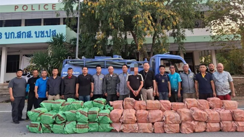 ထိုင်းတွင် မိလ္လာစုပ်ကားထဲမှ စိတ်ကြွဆေး ၈၃ သိန်းကျော် ဖမ်းမိ 