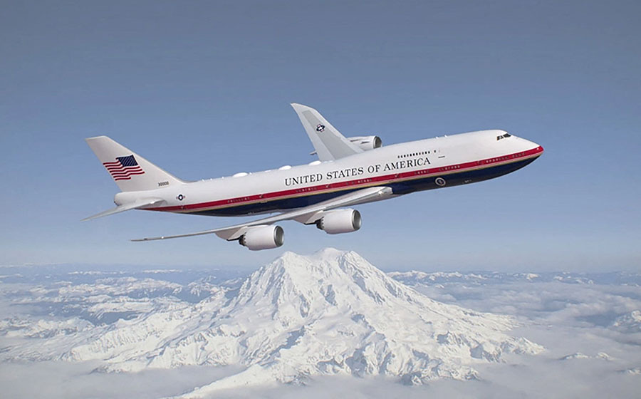 Air Force One လေယာဉ်ကို ထရမ့်ပ် အကြိုက် ဆေးရောင်ပြောင်းသုတ်မည်
