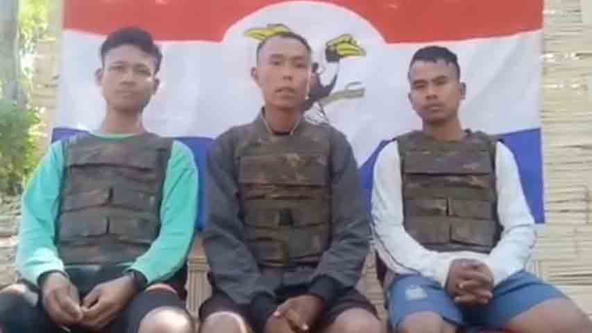 ငဖဲမြို့နယ်၌ ပြည်သူ့စစ်  ၃ ဦး လက်နက်ခဲယမ်းနှင့်အတူ အလင်းဝင်