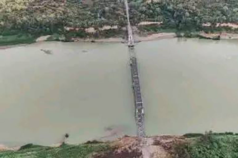ဖားဆောင်းတံတား ဒုတိယအကြိမ် မိုင်းခွဲဖျက်ဆီးခံရ