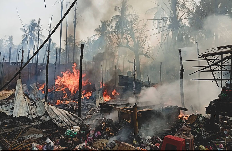 ပုဏ္ဏားကျွန်း၊ ယိုးငူရွာ လေကြောင်းတိုက်ခိုက်ခံရမှု သေဆုံးသူ ၂၀ အထိရှိလာ