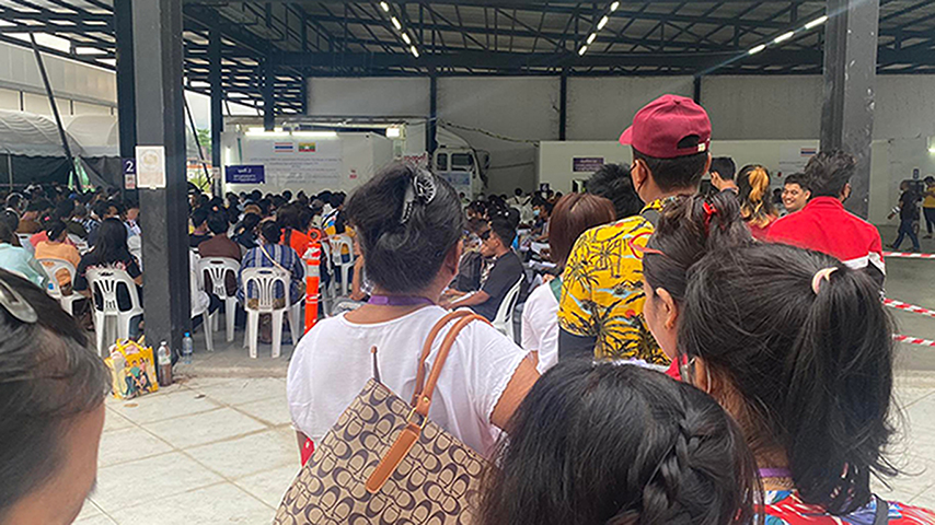 မဟာချိုင် စီအိုင်စခန်းတွင် အလုပ်သမားထံက ငွေပိုတောင်းခံနေ