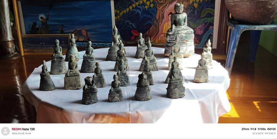 တနင်္သာရီတွင် ရေကန်တူးဖော်ရာမှ ရှေးဟောင်းဘုရားနှင့် ခဲဒင်္ဂါးများ တွေ့ရှိ