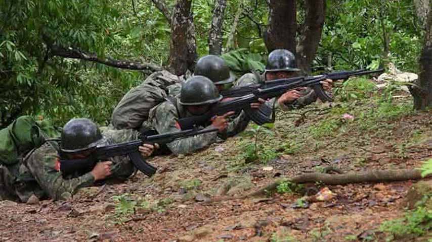 နတ်ရေကန်တောင် လေကြောင်းရန်ကာကွယ်ရေး ပင်မကုန်းကို AA ပူးပေါင်းတပ် တိုက်ခိုက်