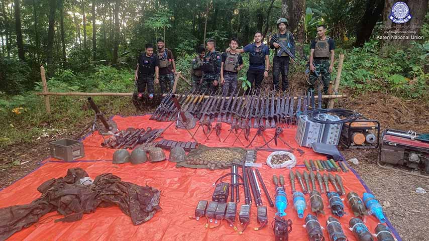 သရက်‌‌ချောင်းမြို့နယ်ရှိ ဝင်းဝ စစ်တပ်စခန်းကို KNLA ပူးပေါင်းတပ် သိမ်းပိုက်