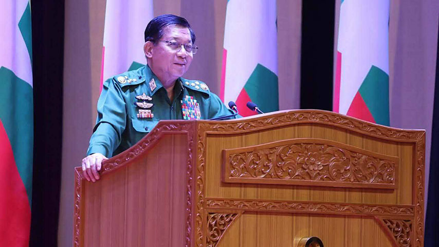 လက်ဆင့်ကမ်း ပခုံးပြောင်းတာဝန်ပေးသွားမည်ဟု စစ်ခေါင်းဆောင်ပြော