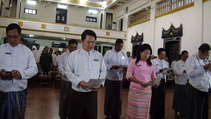 ရန္ကုန္စည္ပင္ ေရြးေကာက္ခံ ကိုယ္စားလွယ္ေလာင္းမ်ား က်မ္းသစၥာက်ိန္ဆို