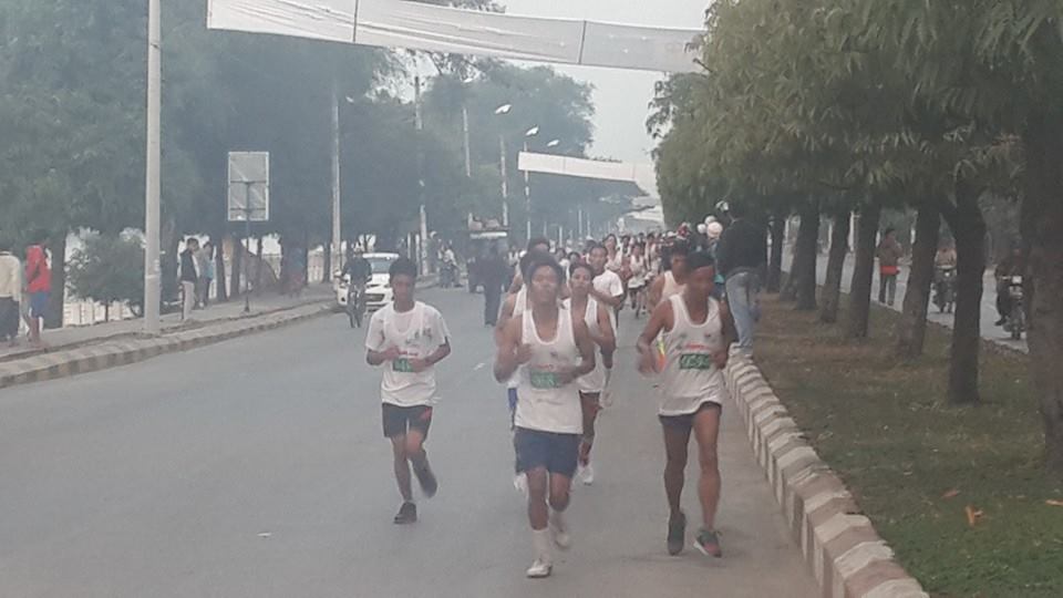 မႏၱေလးၿမိဳ႕ မာရသြန္ၿပိဳင္ပြဲ က်င္းပ (ဓာတ္ပုံ)