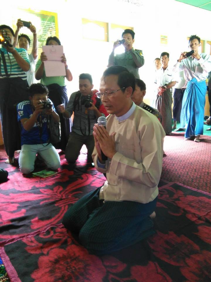 စာေရးဆရာ ထင္လင္းဦး သံဃာေတာ္မ်ားကို ေတာင္းပန္
