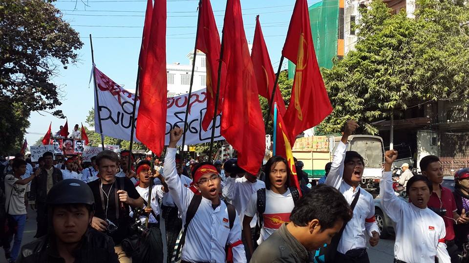 သပိတ္ေမွာက္ေက်ာင္းသားမ်ား ရာဇသံရက္ ၆၀ အလြန္ လႈပ္ရွားမႈ စတင္