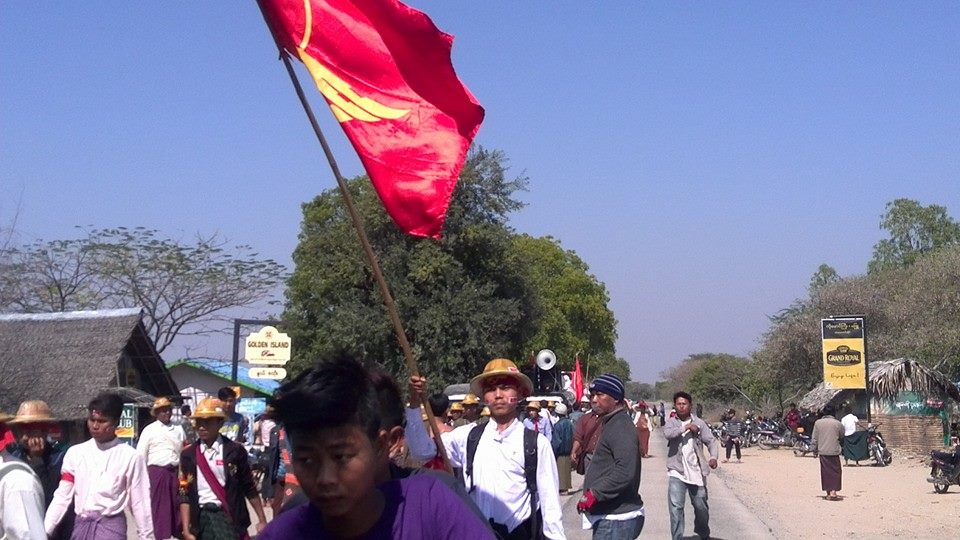 ပခုကၠဴဆႏၵျပေက်ာင္းသားမ်ား ၿမိဳ႕တြင္း လွည့္လည္ေဟာေျပာ