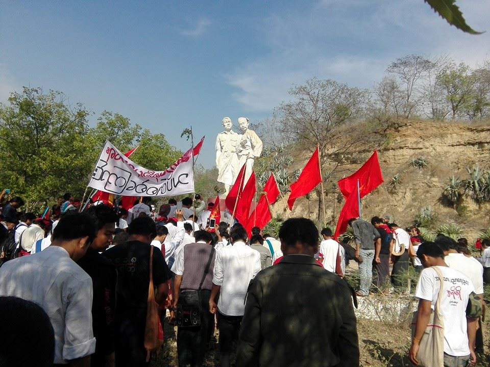 မႏၱေလး-ရန္ကုန္သပိတ္စစ္ေၾကာင္း သစ္ရာေကာက္တြင္ ညအိပ္ရပ္နားမည္