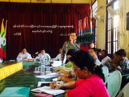 အလုပ္သမားသပိတ္ၿဖိဳခြင္းမႈ ရဲတပ္ဖြဲ႔ သတင္းစာရွင္းလင္း (ဓာတ္ပုံ)