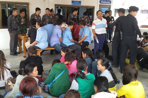 အယုဒၶယတြင္ ျမန္မာအလုပ္သမား ၅၄ ဦးကို ထုိင္းရဲ ဖမ္းဆီး