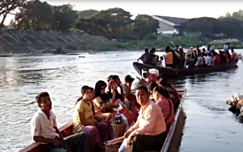 ထုိင္း-ျမန္မာနယ္စပ္ ေသာင္ရင္းျမစ္တေလွ်ာက္ ေလွဂိတ္မ်ား BGF တပ္ဖြဲ႔ ပိတ္၊ ကုန္စည္စီးဆင္းမႈ ရပ္တန္႔