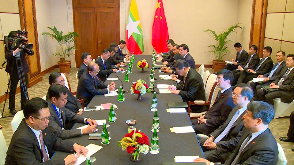 ျမန္မာသမၼတႏွင့္ တ႐ုတ္၊ ဘဂၤလားေဒ့ရွ္ေခါင္းေဆာင္မ်ား နယ္စပ္တည္ၿငိမ္ေရးေဆြးေႏြး