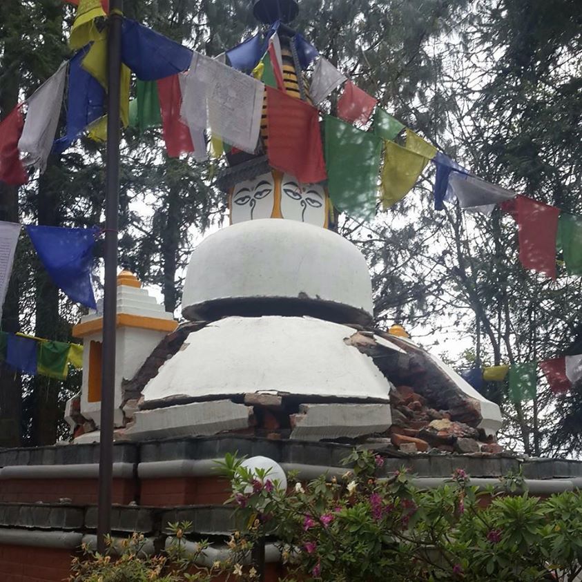 နီေပါငလ်င္ဒဏ္ေၾကာင့္ ျမန္မာတရားရိပ္သာေက်ာင္းအုတ္တံတိုင္းၿပိဳက်ပ်က္စီး- ေမးျမန္းခ်က္