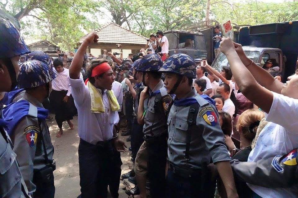 ေက်ာင္းသားသပိတ္တြင္ ဖမ္းဆီးခံရသူမ်ား ႐ုံးထုတ္ (႐ုပ္သံ)