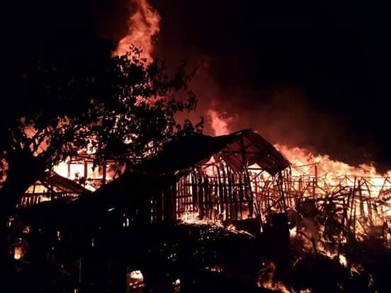 ရခိုင္ျပည္နယ္ မင္းျပား မီးေလာင္မႈ ေနအိမ္ ၂၃ လံုး ဆံုးရႈံး