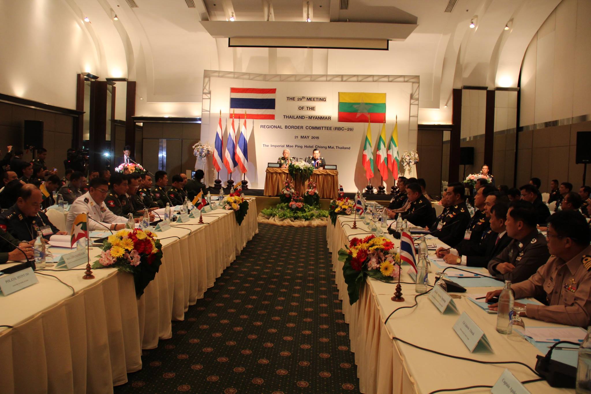၂၉ ႀကိမ္ေျမာက္ ထုိင္း-ျမန္မာ ခ်စ္ၾကည္ေရး နယ္ျခားေကာ္မတီ အစည္းအေ၀း (ဓာတ္ပံု)