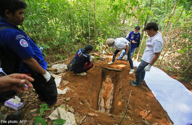 လူရာႏွင့္ခ်ီ ျမႇဳပ္ထားသည့္ က်င္းမ်ား ေတြ႔ရွိဟု မေလးရွားေျပာ