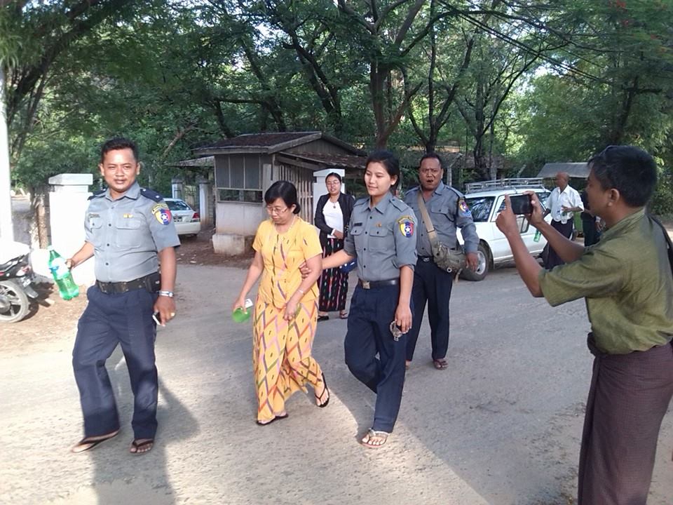 လယ္သမားအေရး ကူညီေပးသူ ေဒၚျမင့္ျမင့္ေအးအပါအဝင္ ၉ ဦး ေထာင္ဒဏ္ခ်မွတ္ခံရ