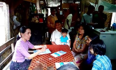 ေဒၚေအာင္ဆန္းစုၾကည္ တအိမ္တက္ဆင္း မဲစာရင္း ပညာေပး